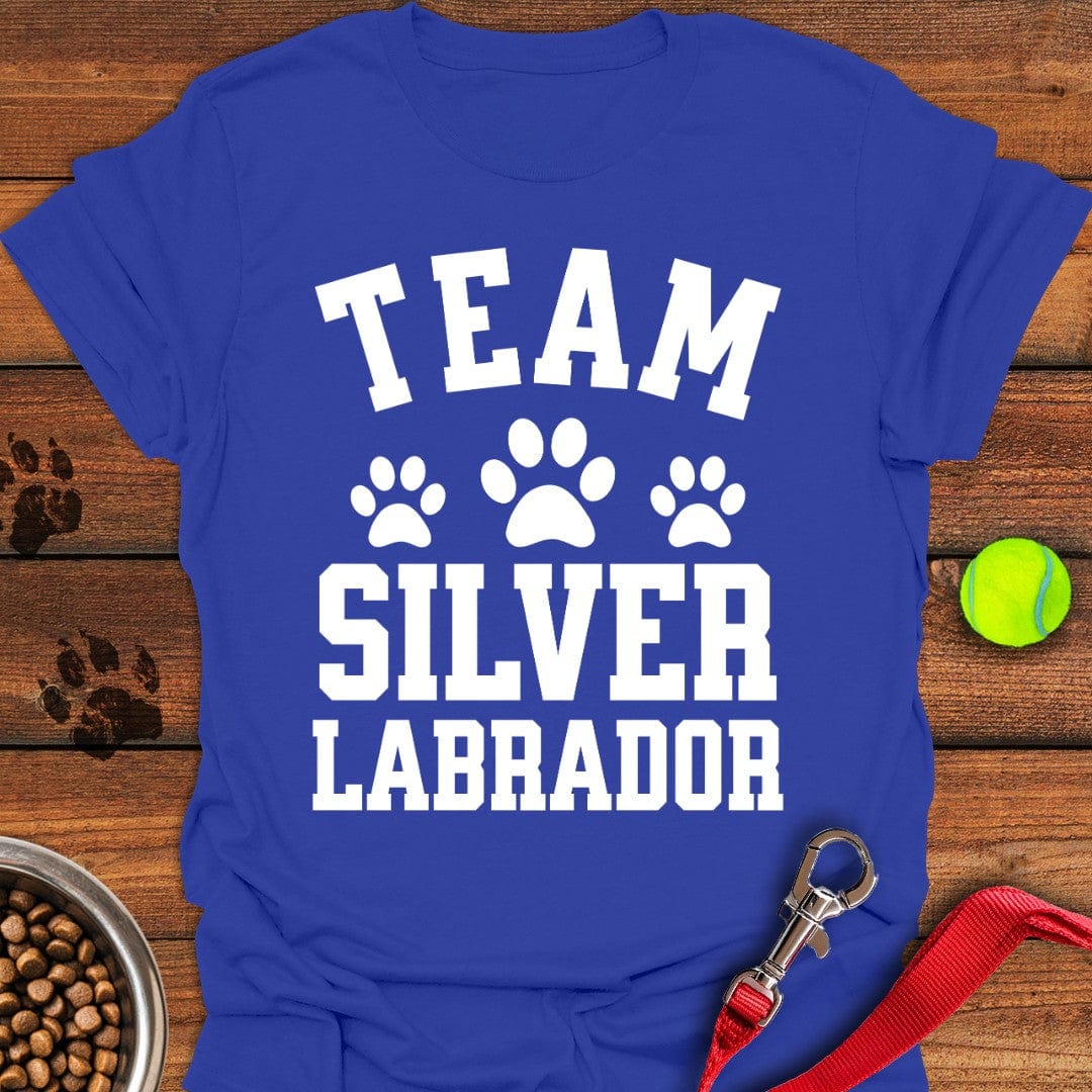 Team Silver Labrador T-Shirt Royal