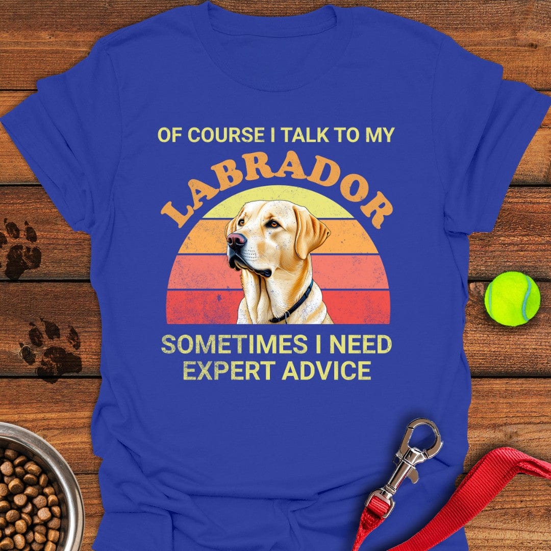 I Talk To My Labrador T-Shirt Royal