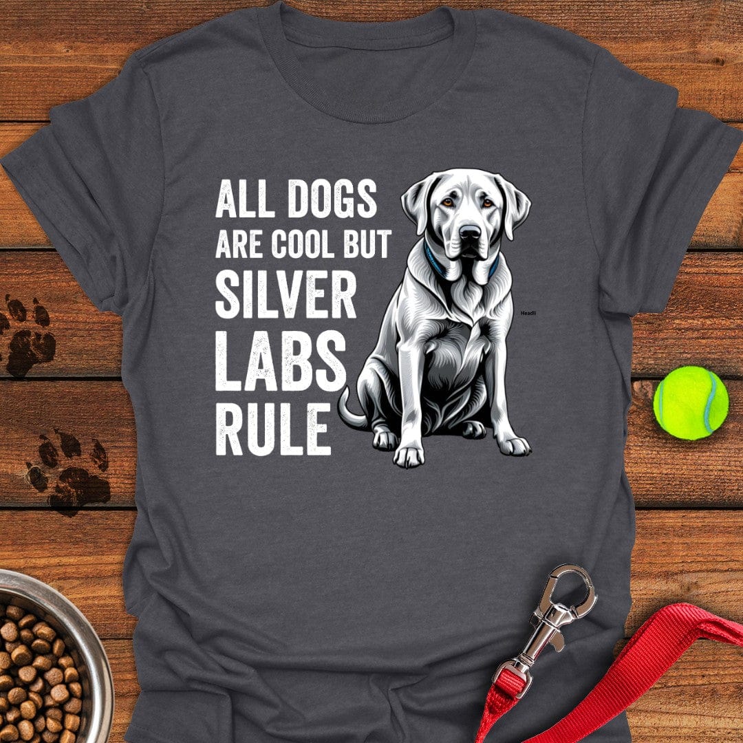 Silver Labs Rule T-Shirt Dark Heather
