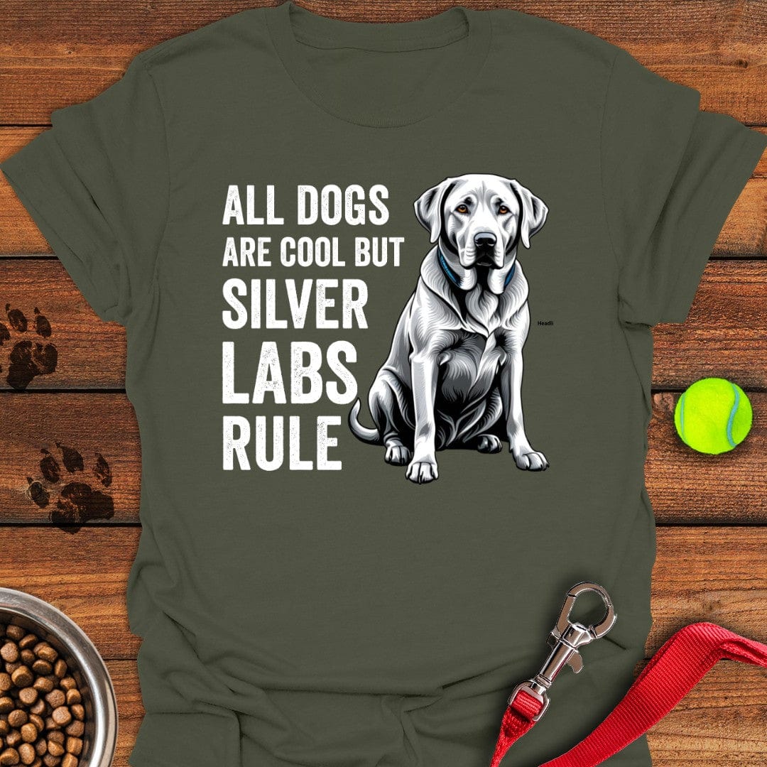 Silver Labs Rule T-Shirt Military Green