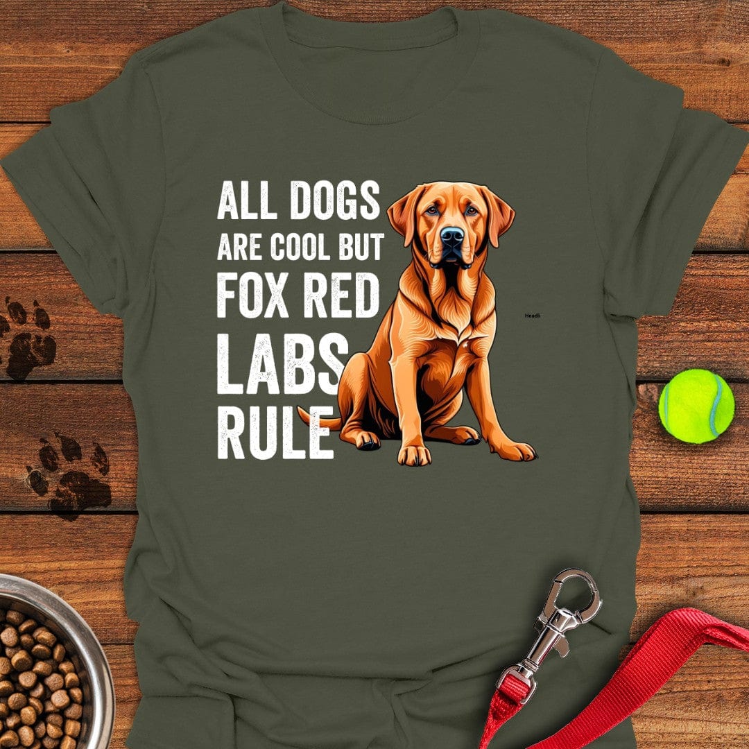 Fox Red Labs Rule T-Shirt Military Green