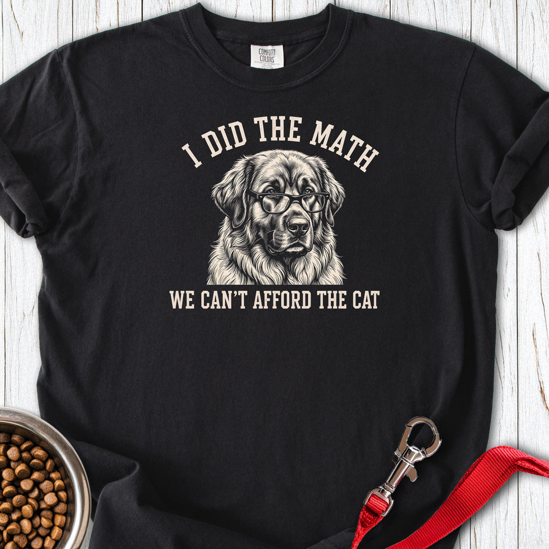 Leonberger I Did The Math Premium Tee — Black