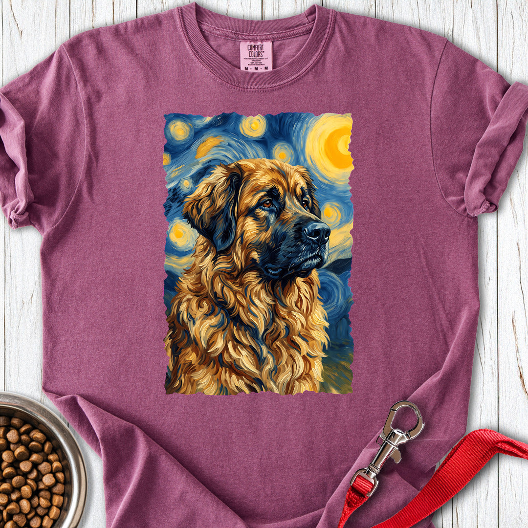 Leonberger Van Gogh Premium Tee — Berry