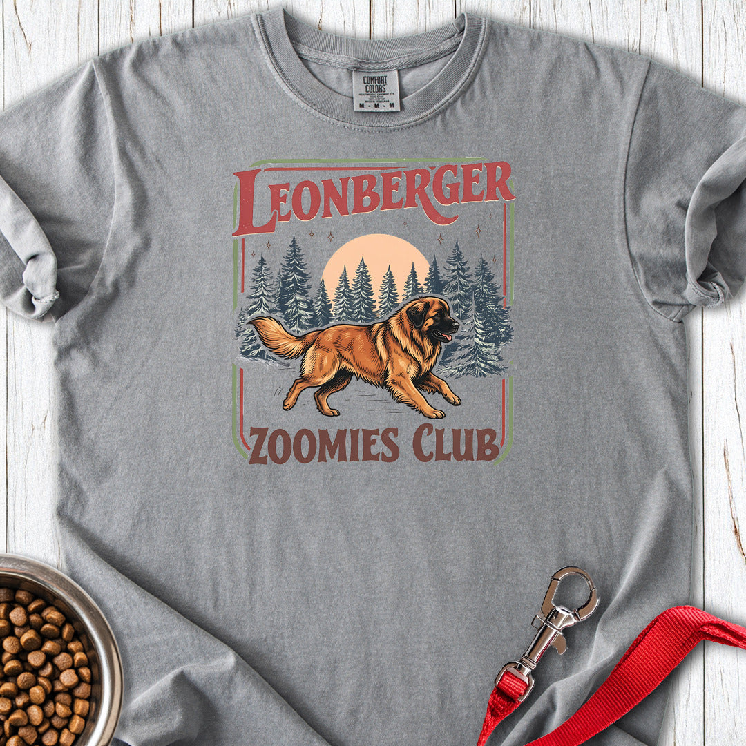 Leonberger Zoomies Club Premium Tee — Grey