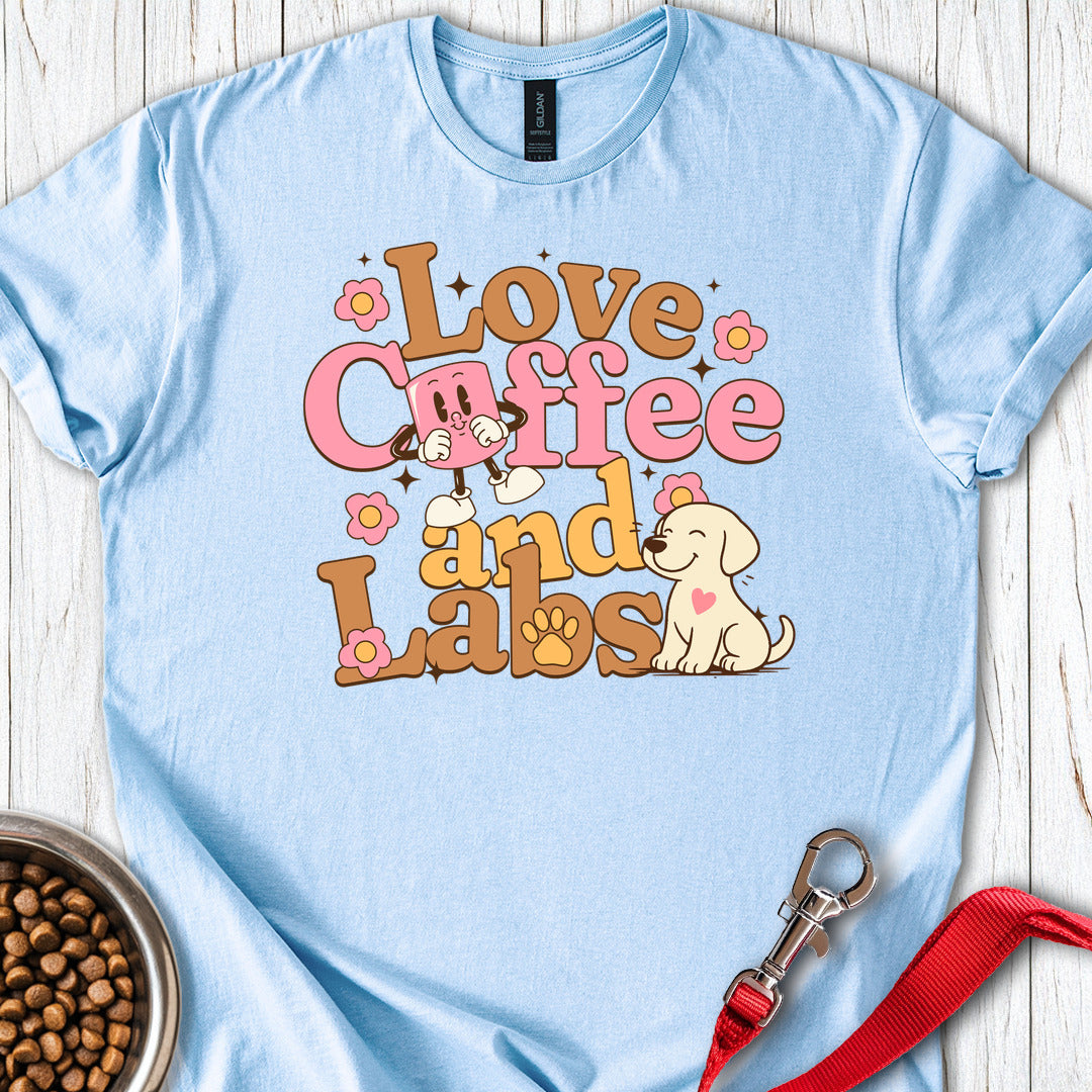 Love Coffee and Labs Light Blue