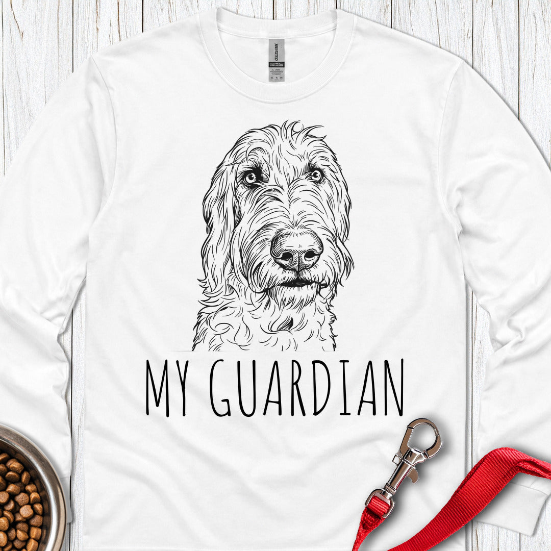 My Guardian Irish Wolfshound Long Sleeve — White