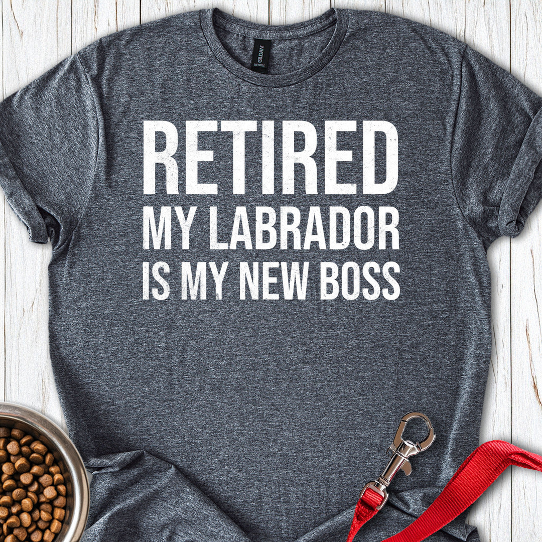 My Labrador is My New Boss Dark Heather