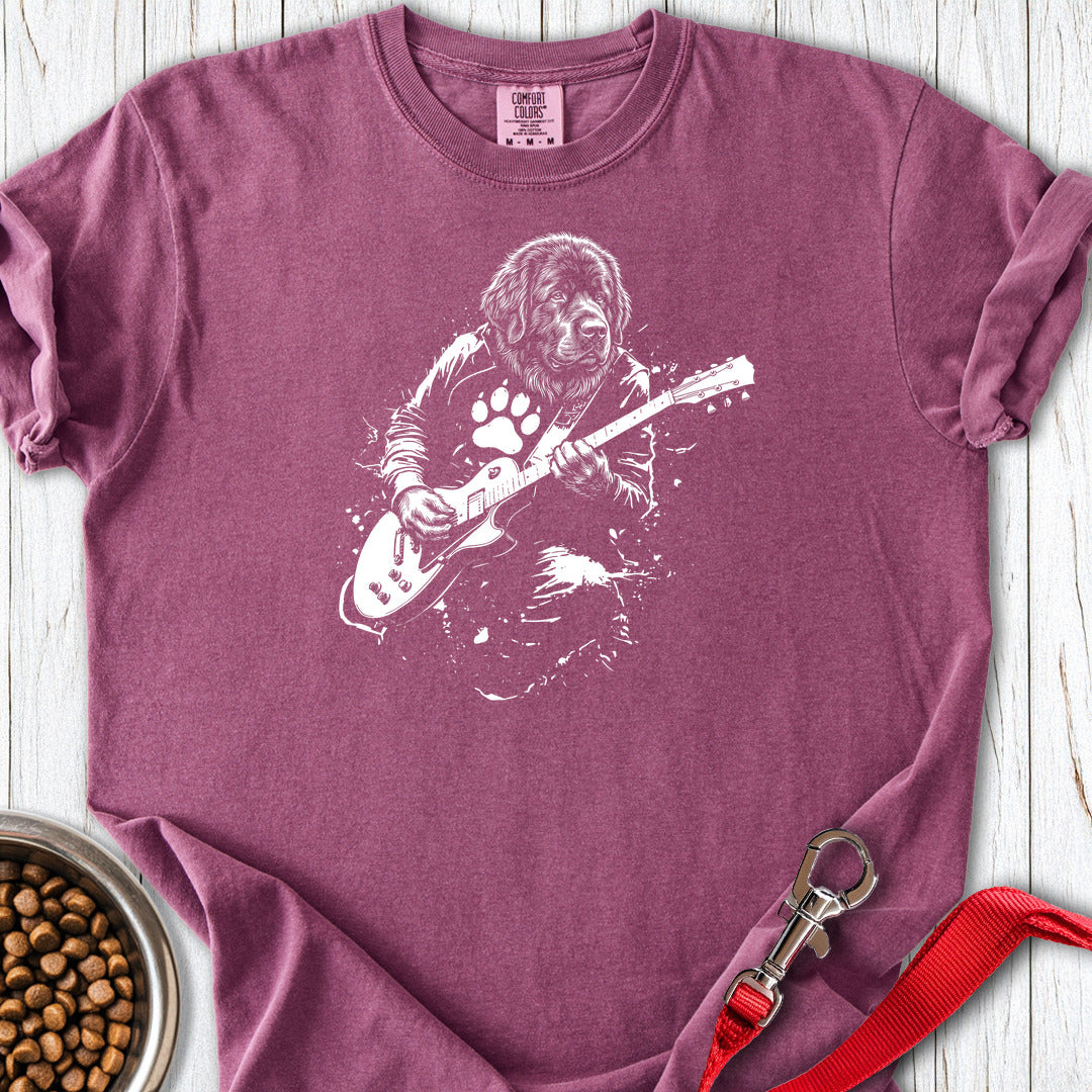 Newfoundland Guitar Premium Tee — Berry