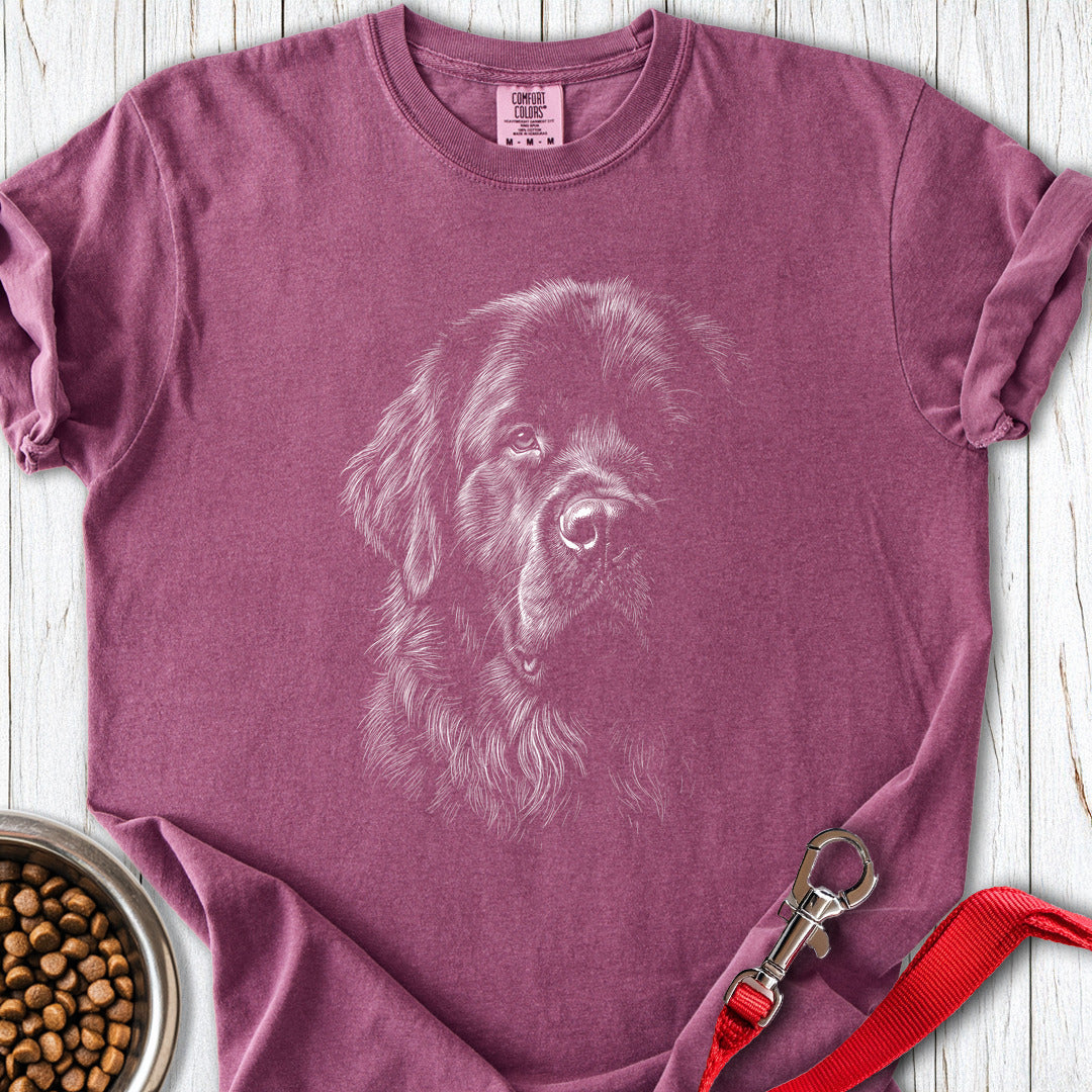 Newfoundland Portrait Premium Tee — Berry