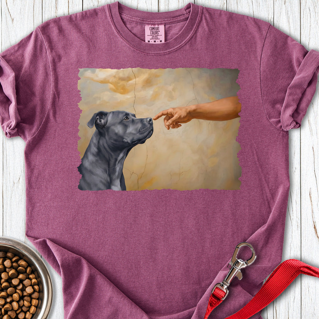 Pitbull Blue Creation Premium Tee — Berry