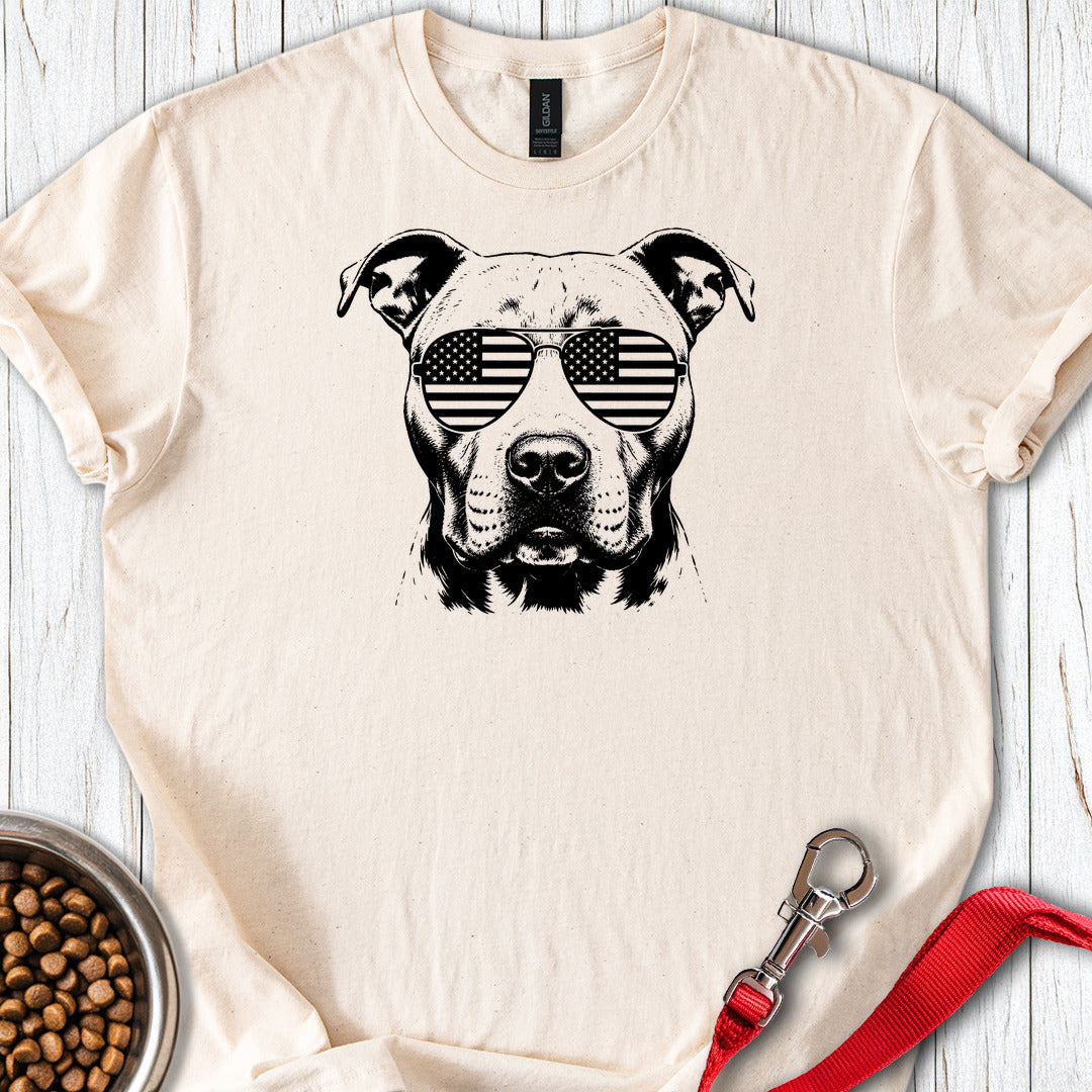 Pitbull Flag Shades — Natural