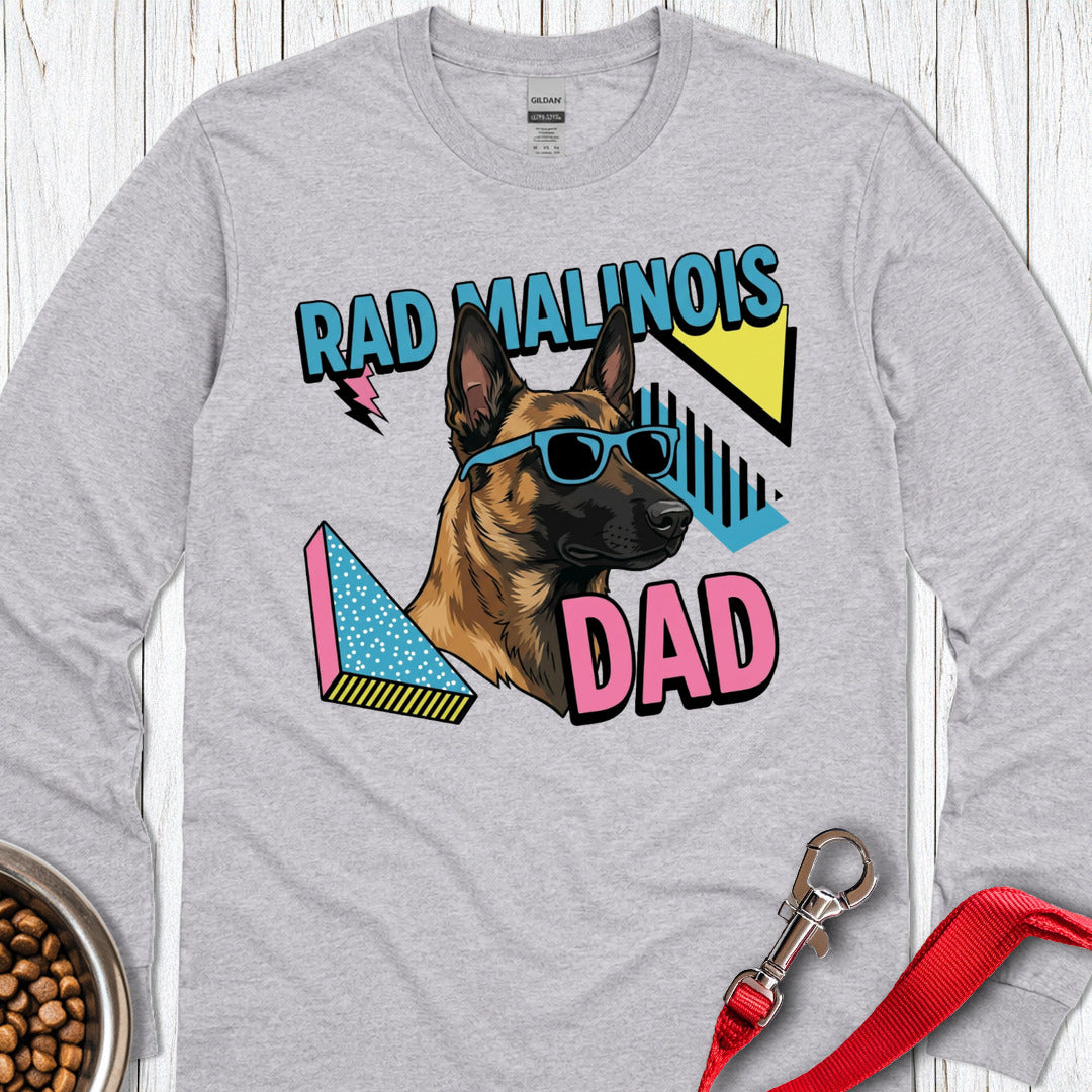 Rad Malinois Dad Long Sleeve — Sport Grey