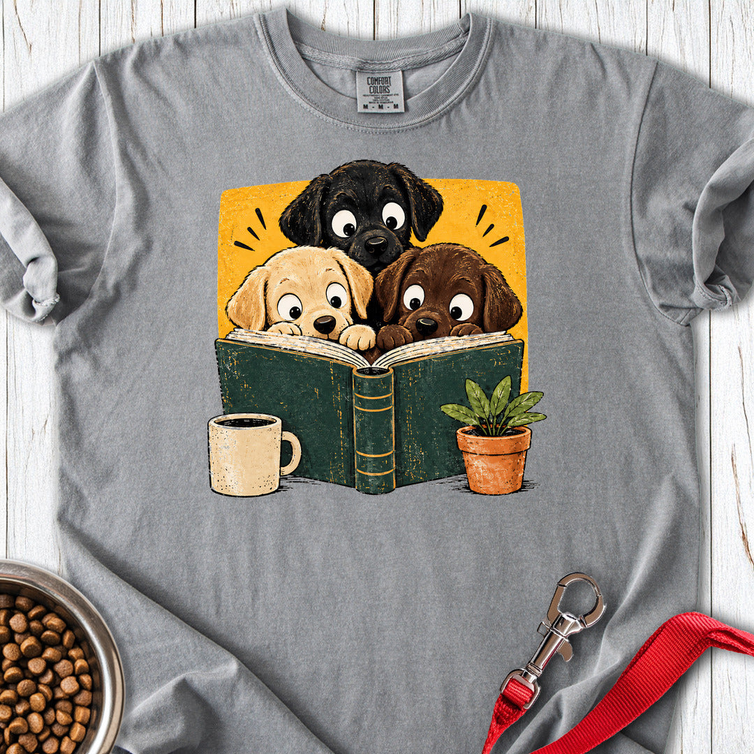 Reading Labrador Puppies Premium Tee Grey
