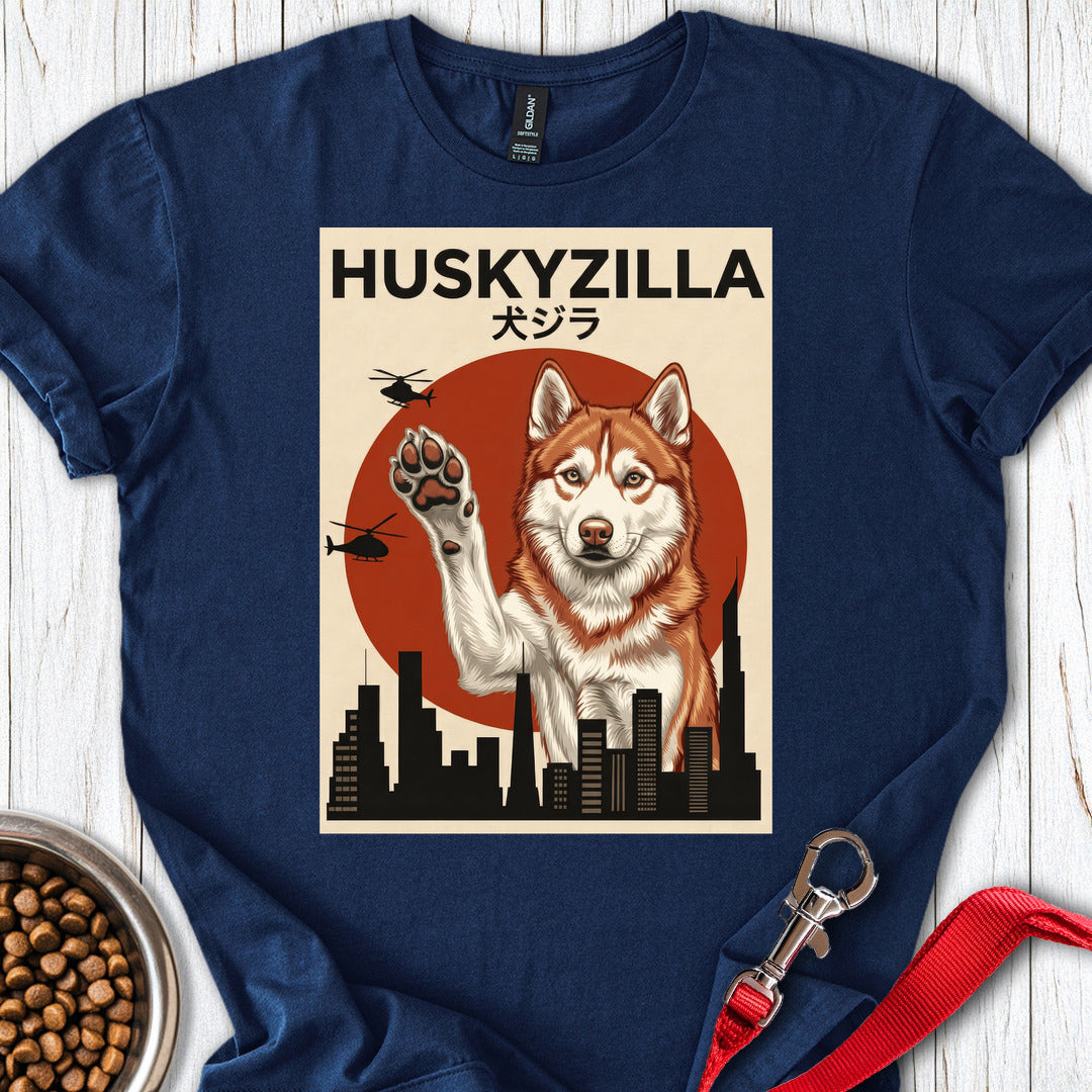 Red and White Husky Huskyzilla Navy