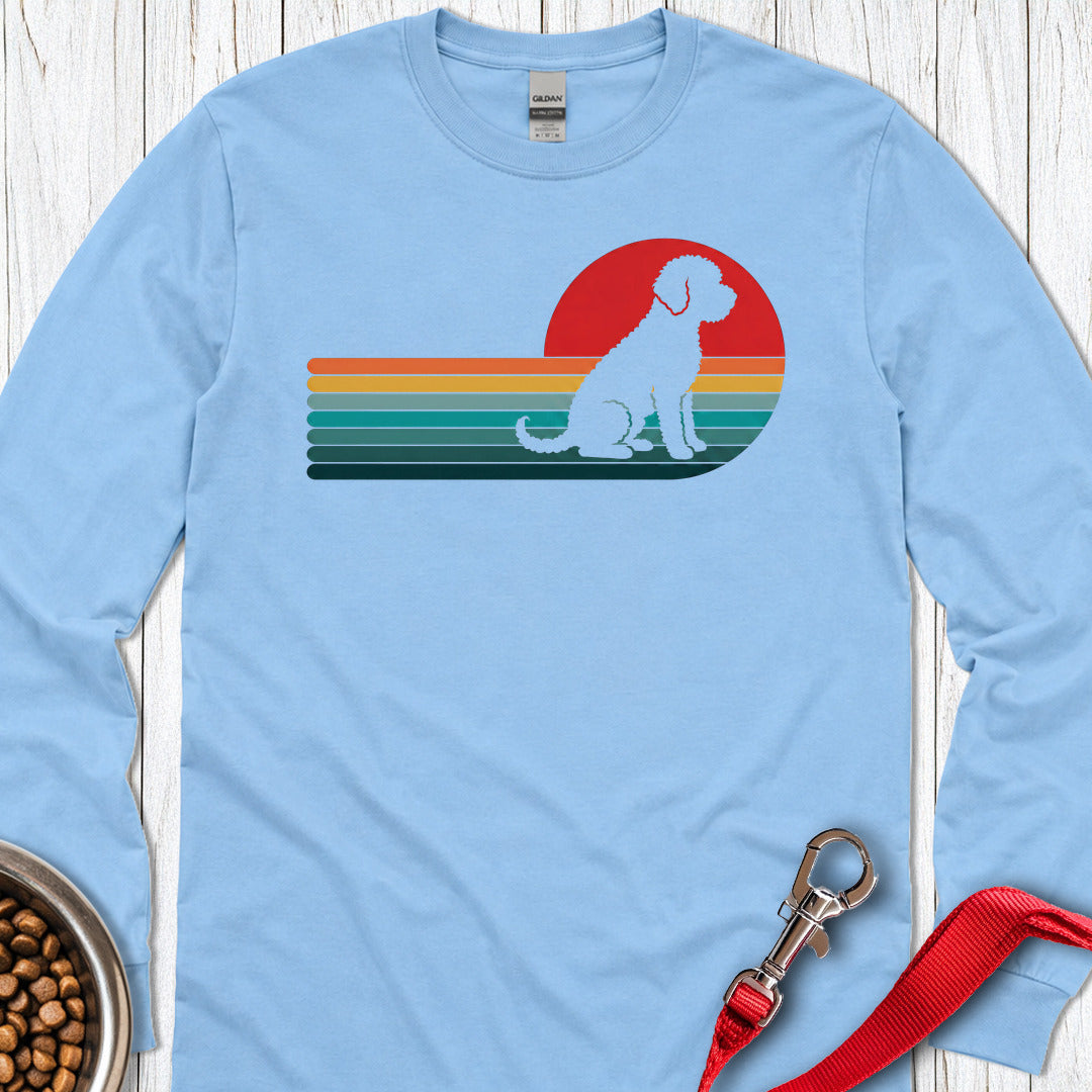 Retro Lagotto Long Sleeve — Carolina Blue