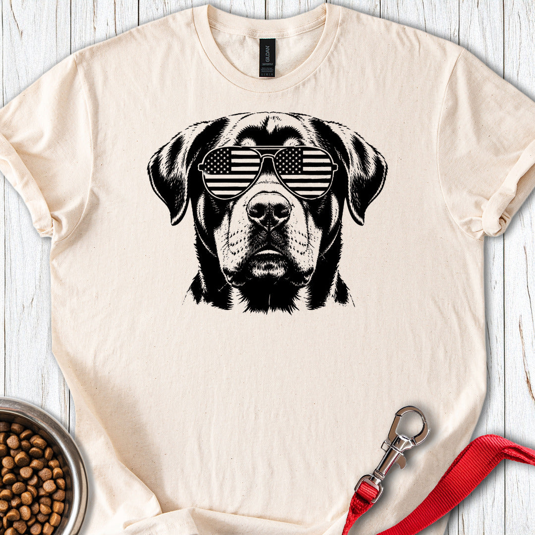 Rottweiler Flag Shades — Natural