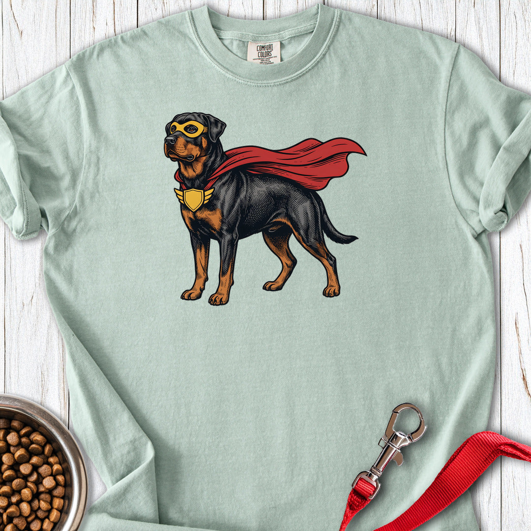 Rottweiler Superhero Premium Tee — Bay