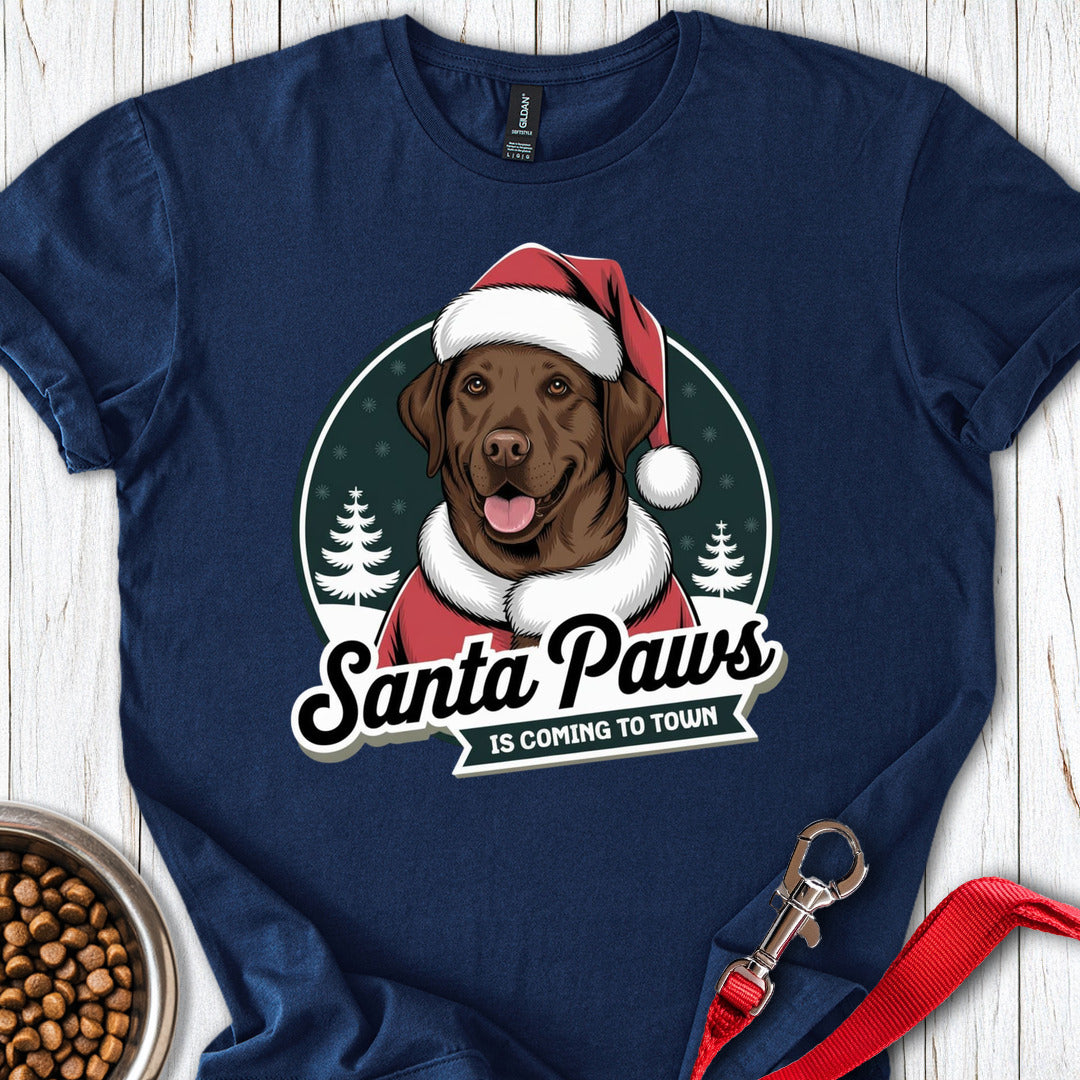 Santa Paws Labrador Christmas Navy