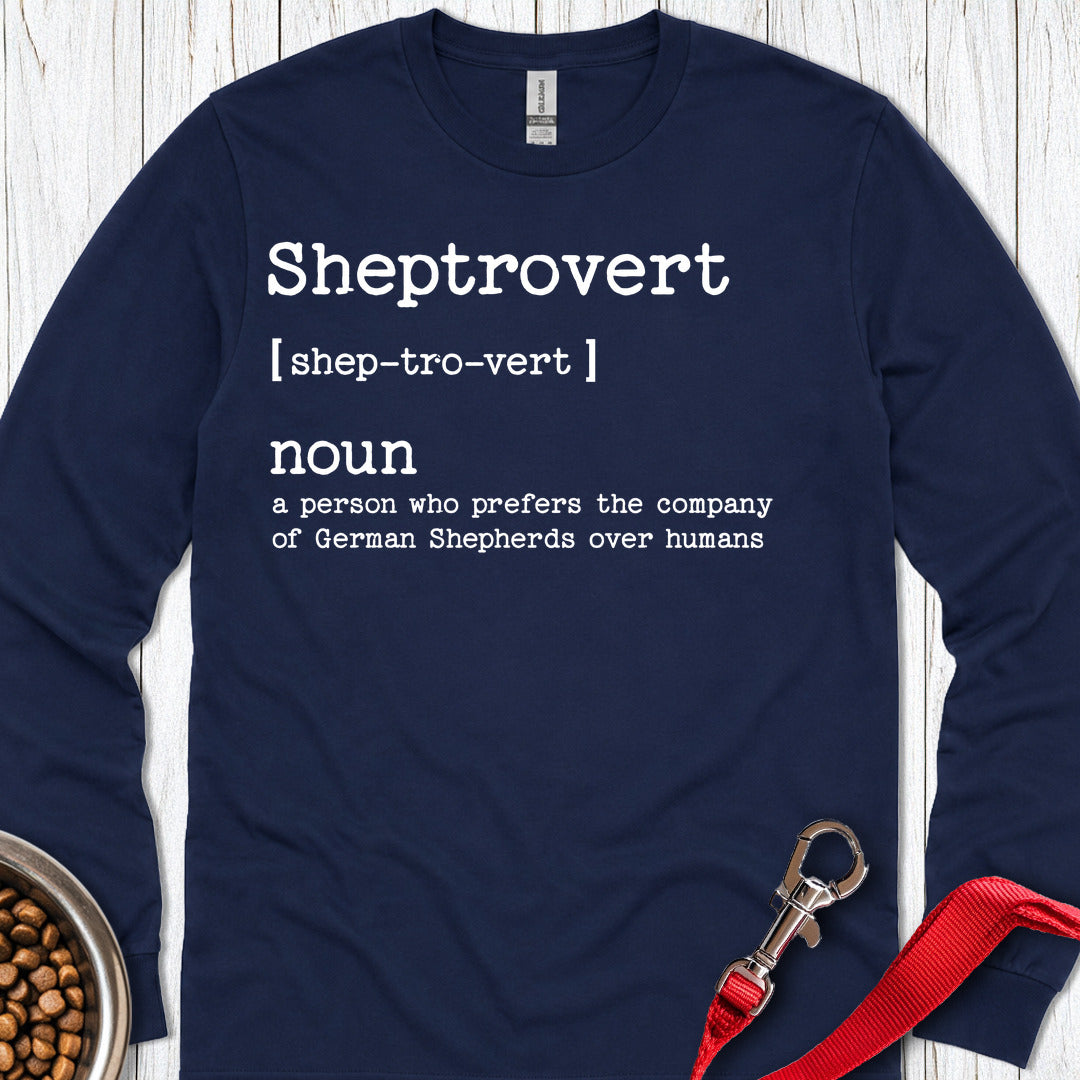 Sheptrovert German Shepherd Long Sleeve β Navy