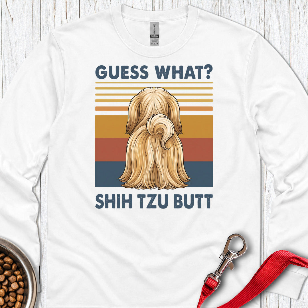 Shih Tzu Guess What Long Sleeve β White