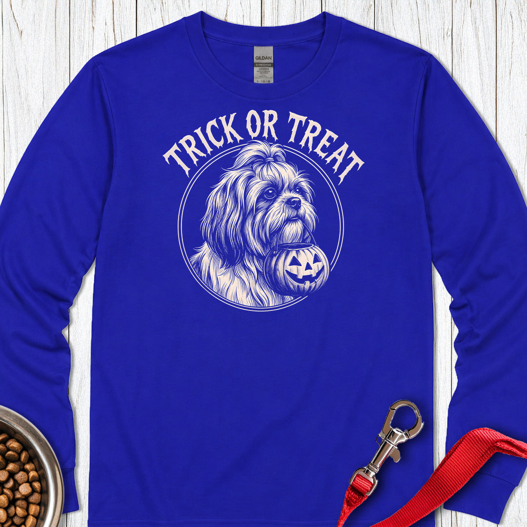 Shih Tzu Trick Or Treat Long Sleeve β Royal