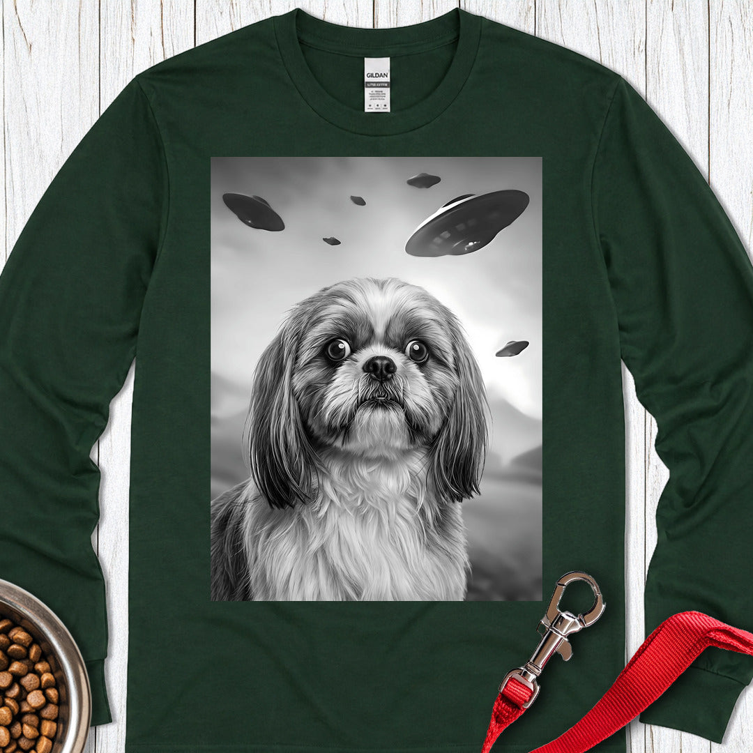 Shih Tzu UFO Long Sleeve β Forest Green