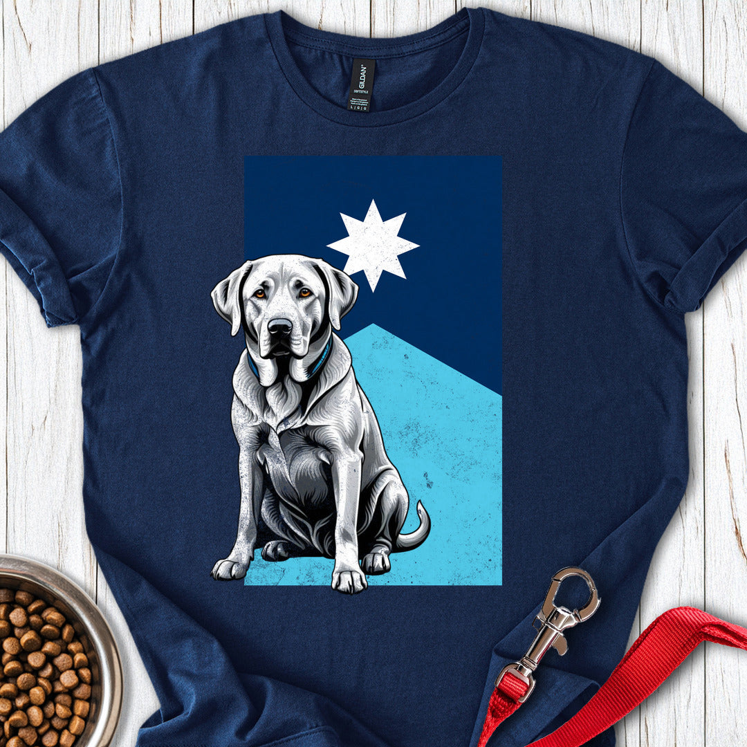 Silver Labrador Minnesota Flag Navy