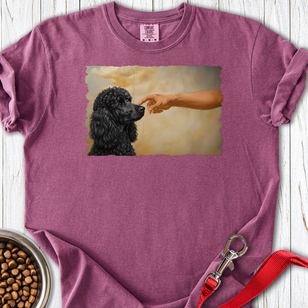 Standard Poodle Creation Black Premium Tee — Berry