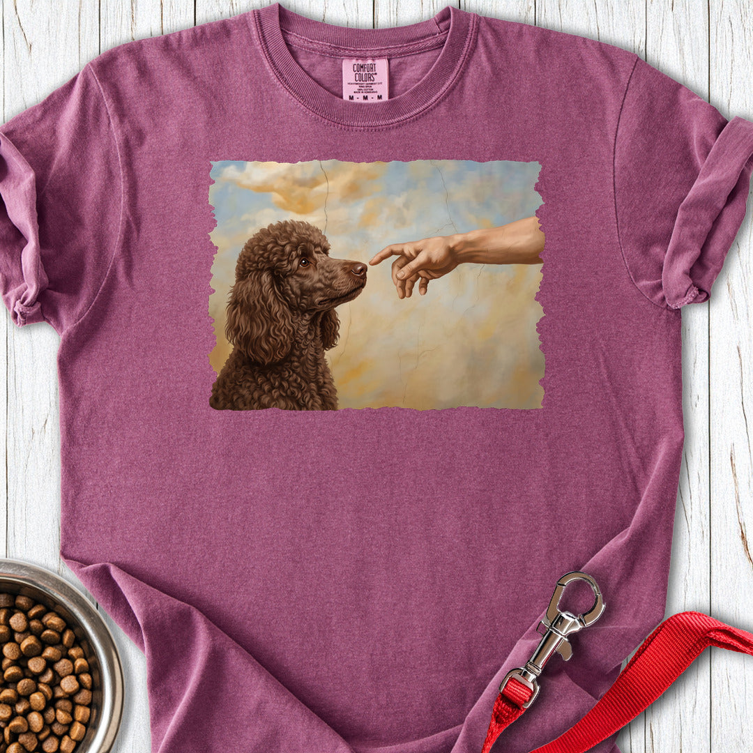 Standard Poodle Creation Chocolate Premium Tee — Berry