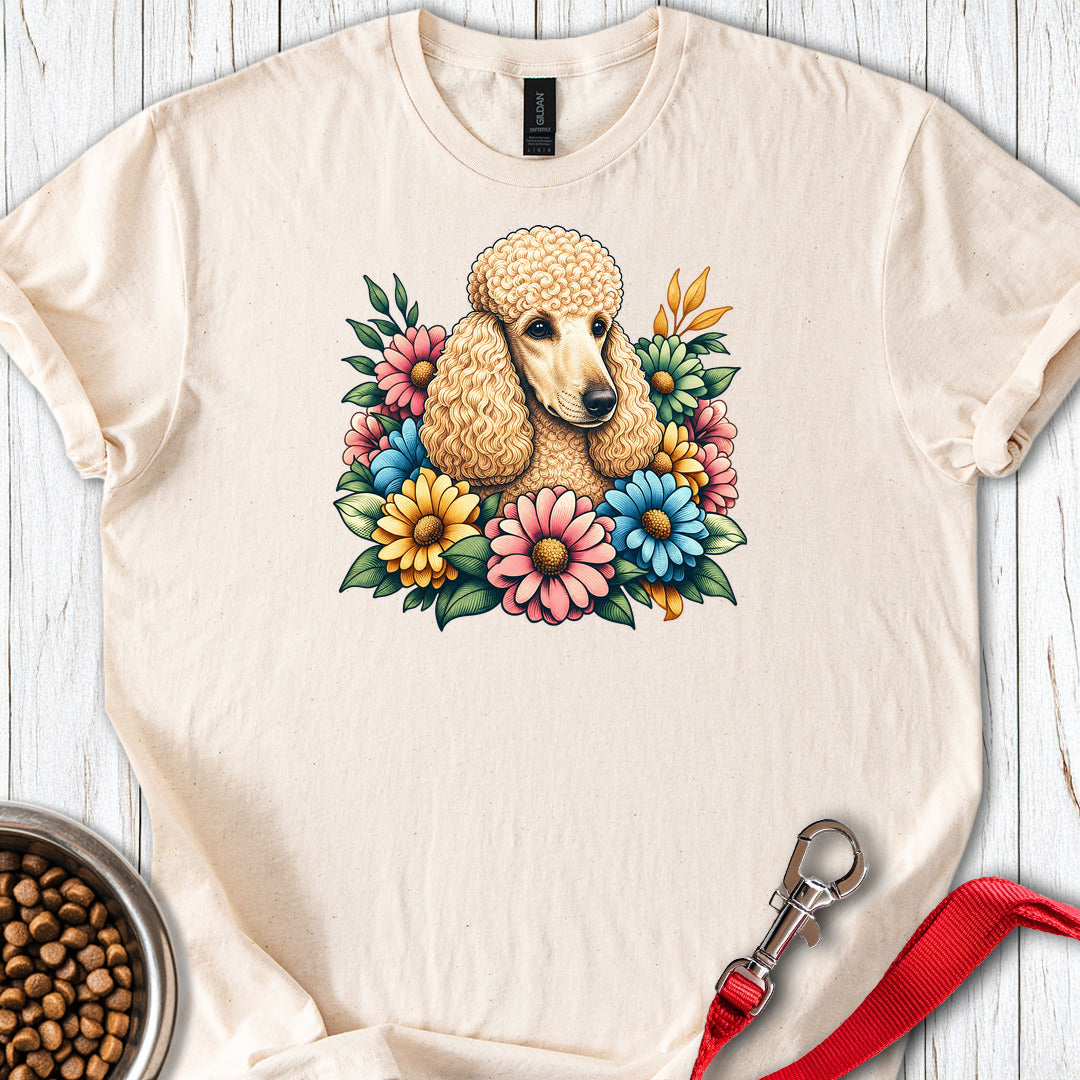 Standard Poodle Flower Wreath Apricot β Natural