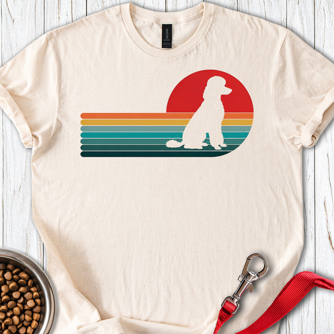 Standard Poodle Retro Sunset 2 β Natural