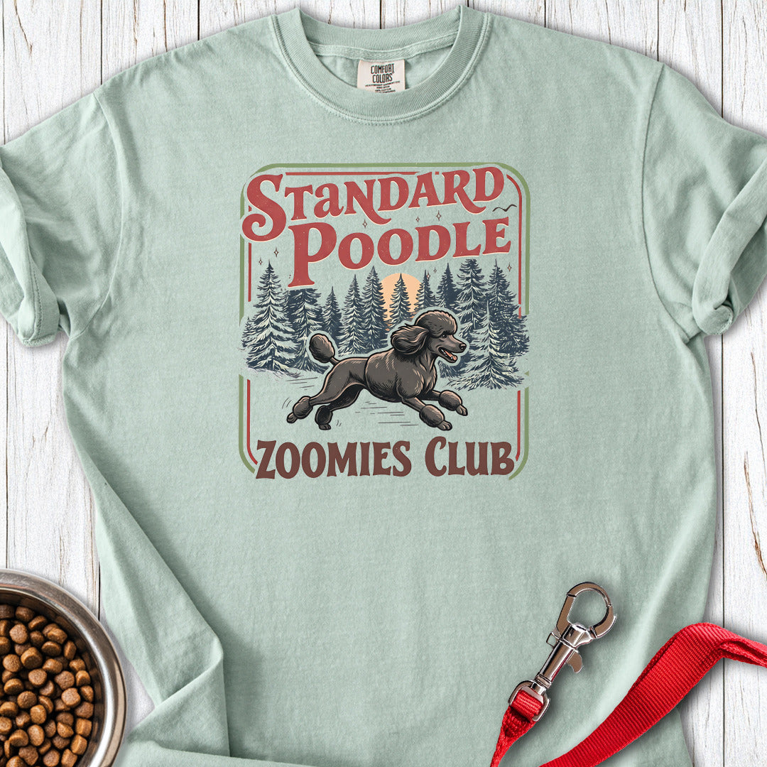 Standard Poodle Zoomies Club 2 Premium Tee — Bay