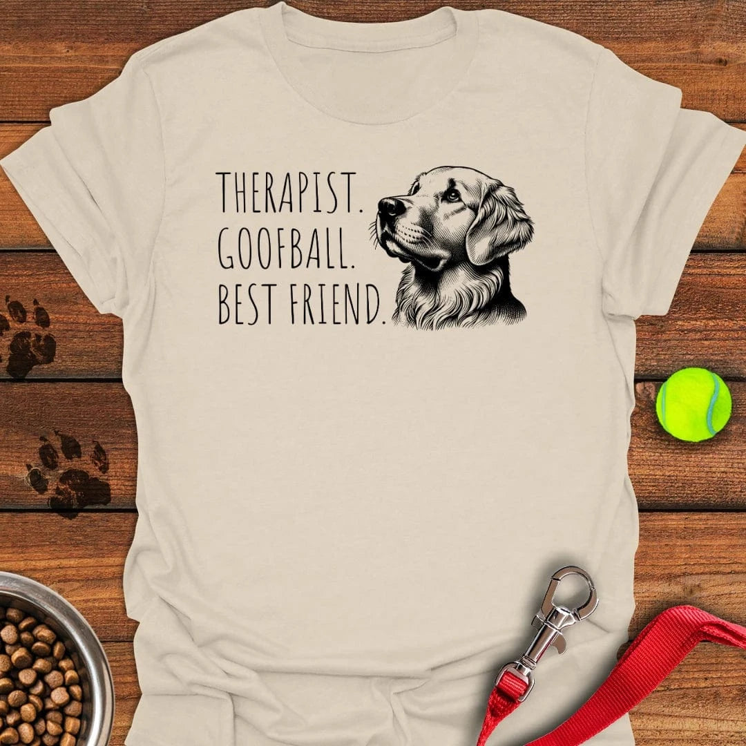 Funny Golden Retriever Titles T-Shirt Natural