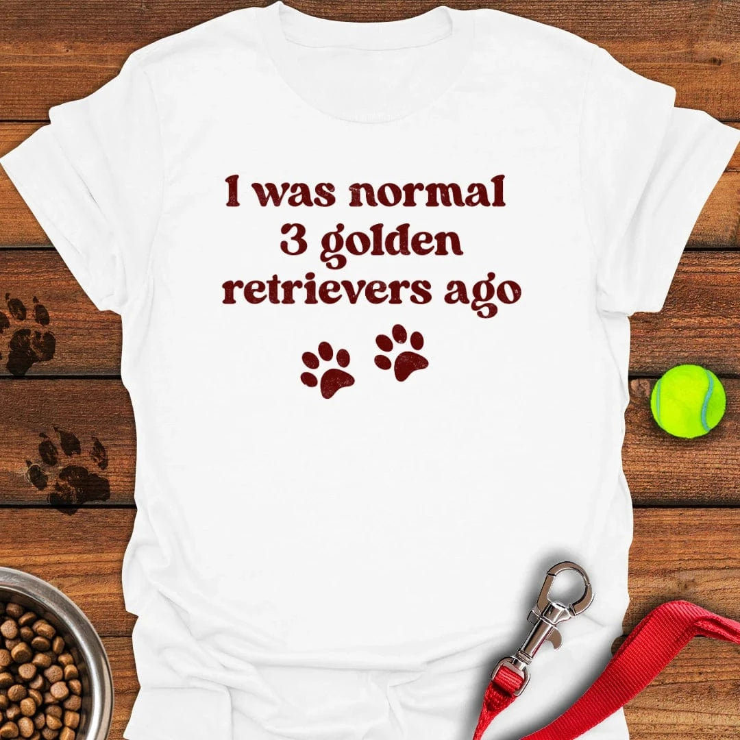 3 Golden Retrievers T-Shirt White
