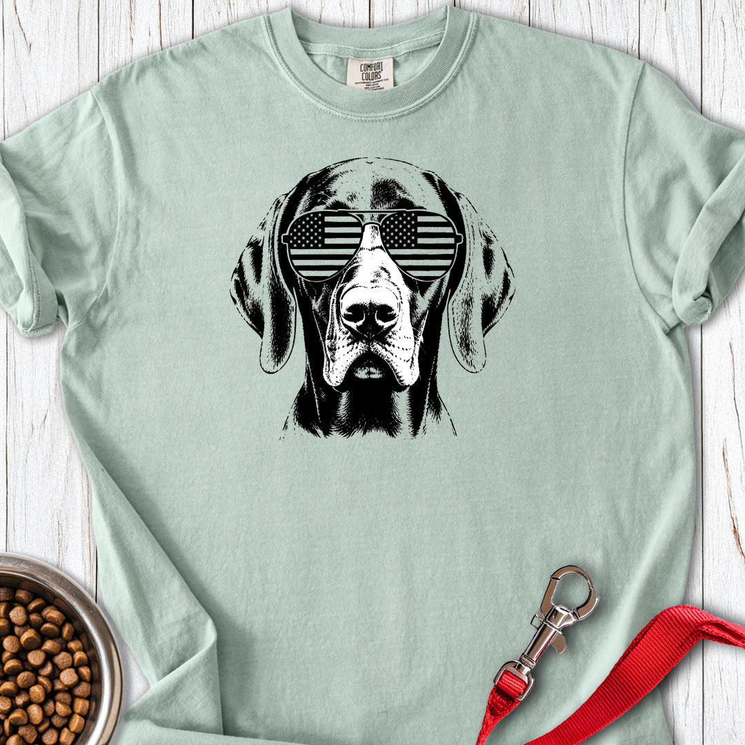 Vizsla Flag Shades Premium Tee — Bay