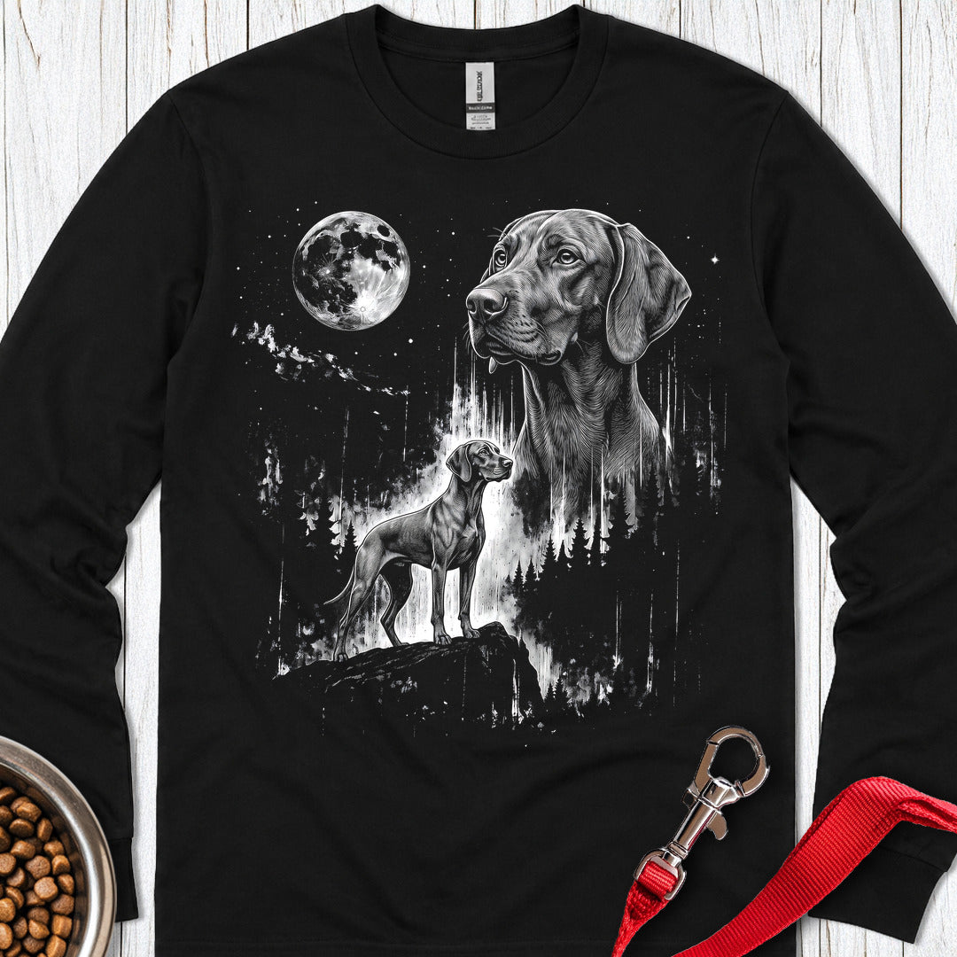 Vizsla Moonlight Long Sleeve Black