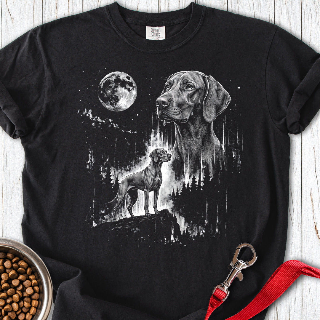 Vizsla Moonlight Premium Tee — Black