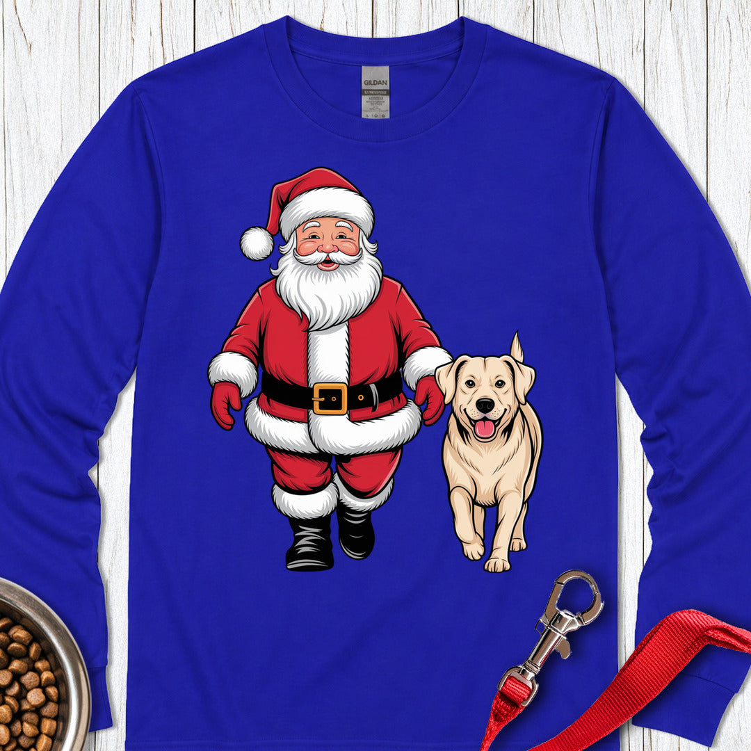 Walking With Santa Labrador Long Sleeve β Royal