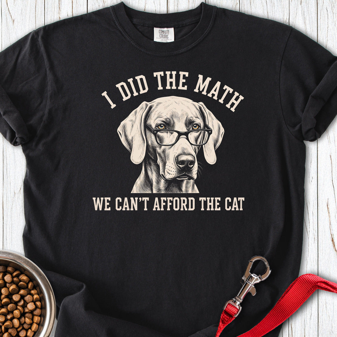 Weimaraner Ban The Cat Premium Tee — Black