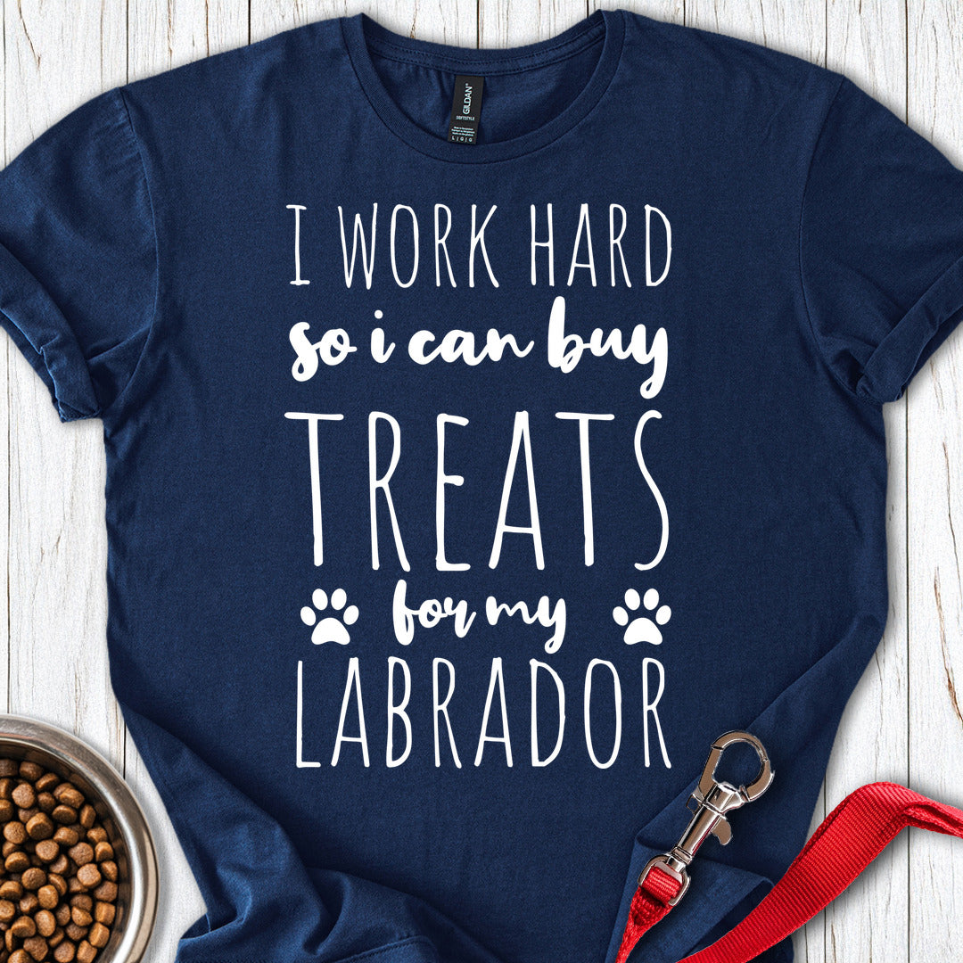 Work For Treats Labrador Navy