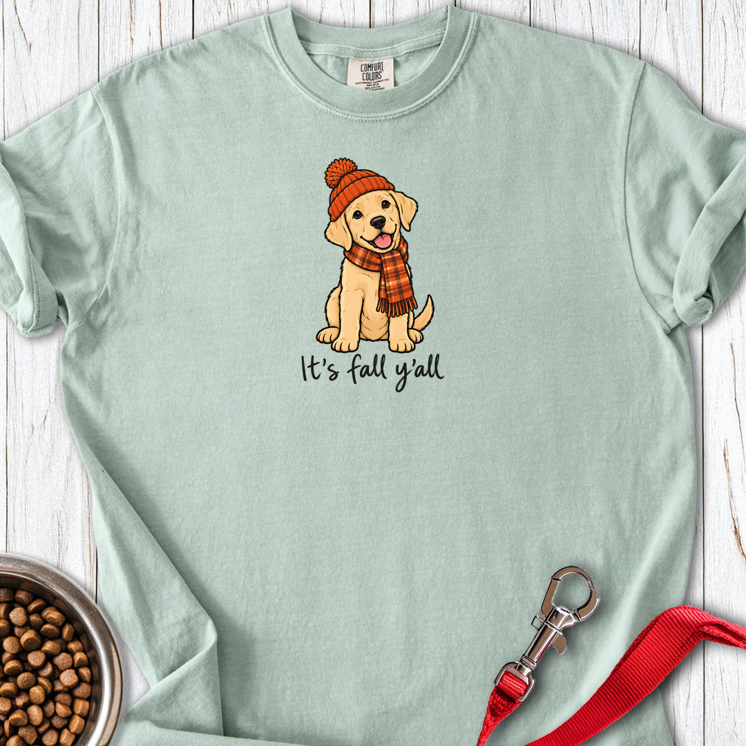 Yellow Labrador It's Fall Y'all Premium Tee — Bay