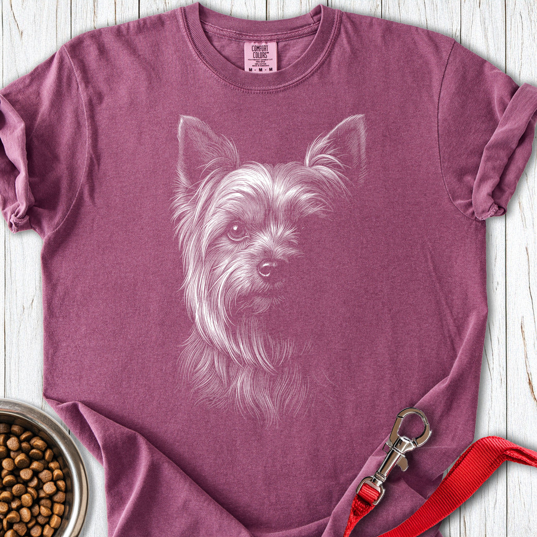 Yorkshire Terrier Engraved Premium Tee Berry