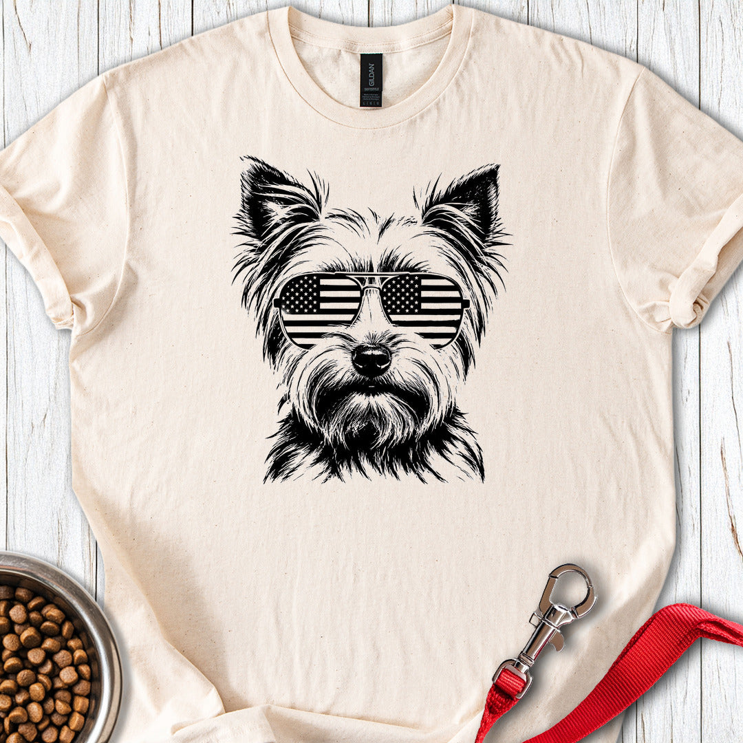 Yorkshire Terrier Flag Shades Natural