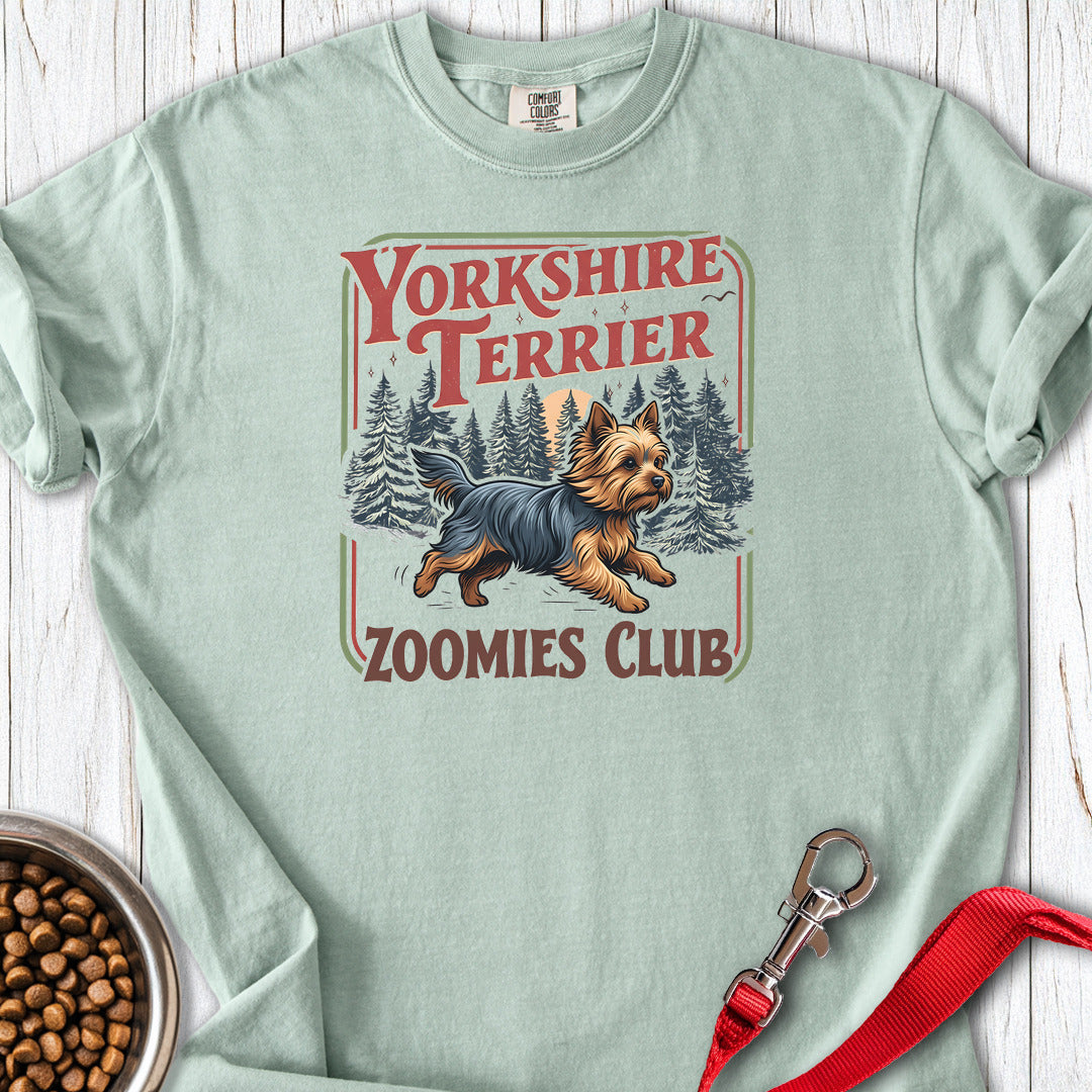 Yorkshire Terrier Zoomies Club Premium Tee Bay