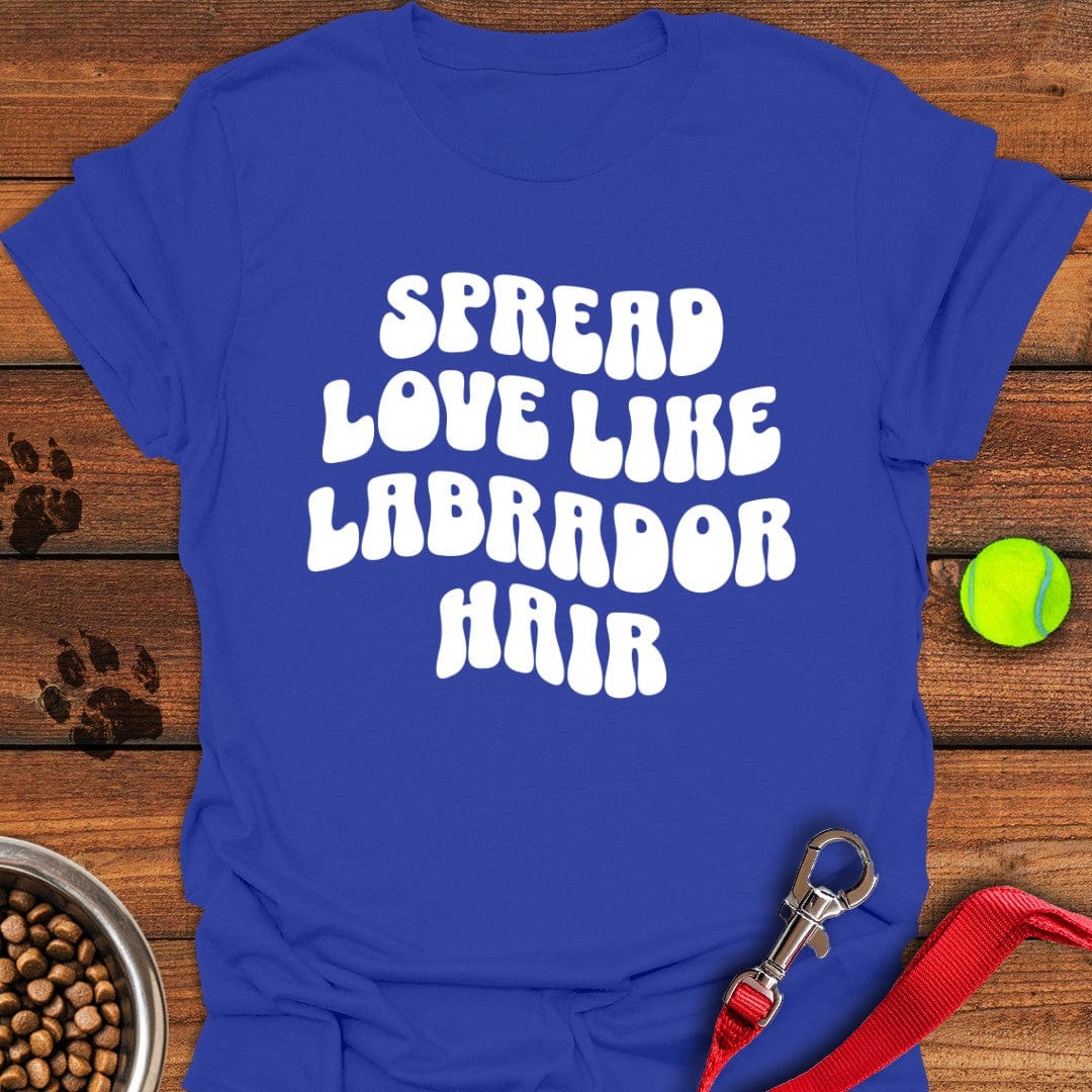 Spread Love Like Labrador Hair T-Shirt Royal