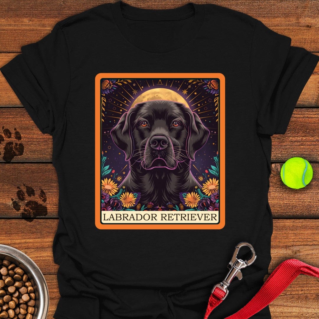 Labrador Tarot Card T-Shirt Black