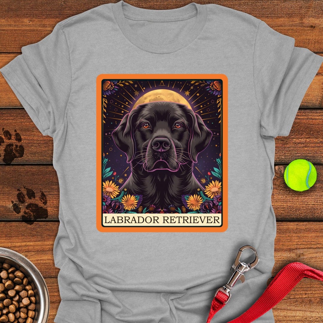 Labrador Tarot Card T-Shirt Sport Grey