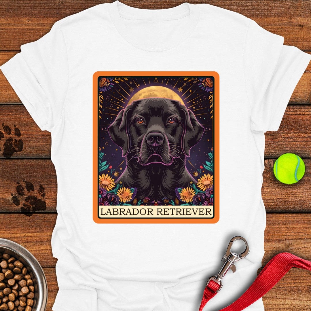 Labrador Tarot Card T-Shirt White