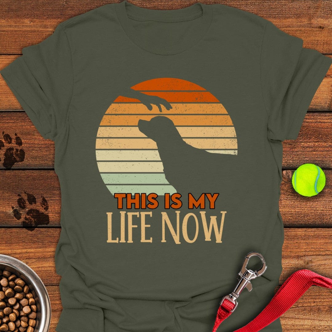Petting Labrador T-Shirt Military Green
