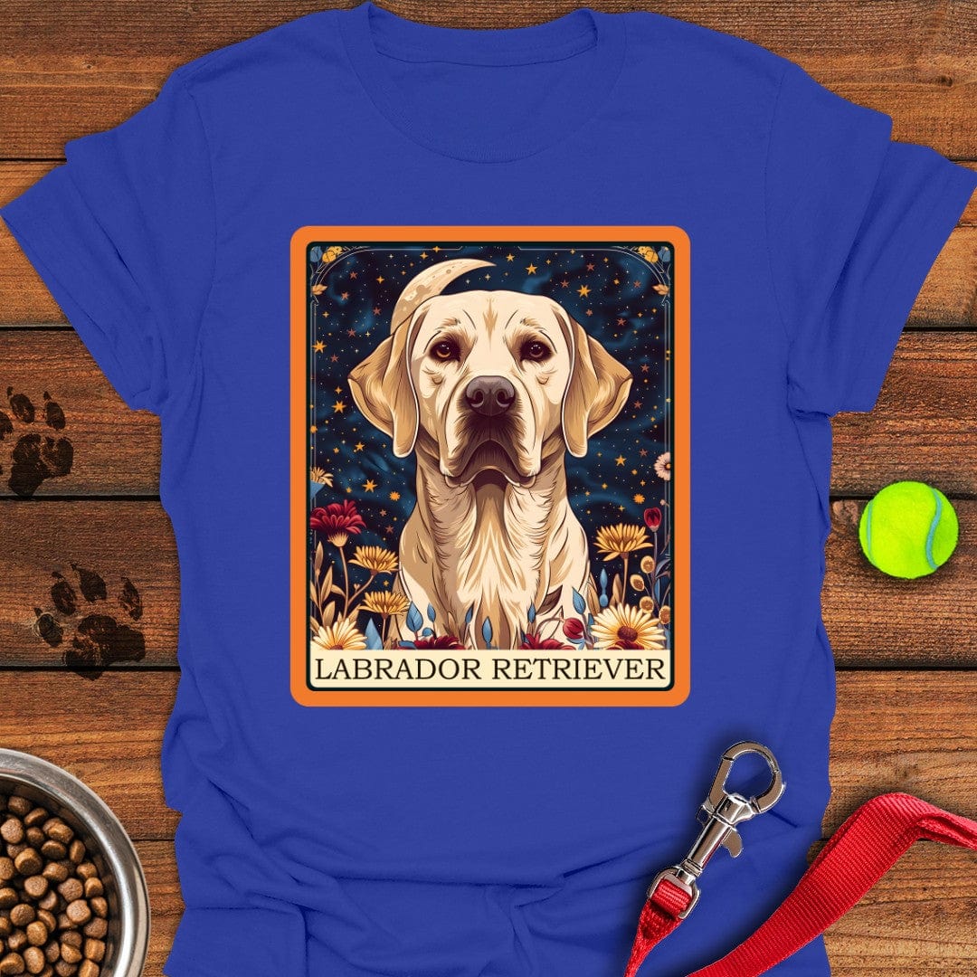 Yellow Labrador Tarot Card T-Shirt Royal